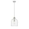 Z-Lite Pearson 1 Light Pendant, Brushed Nickel And Clear Seedy 817-9BN - alternate 1